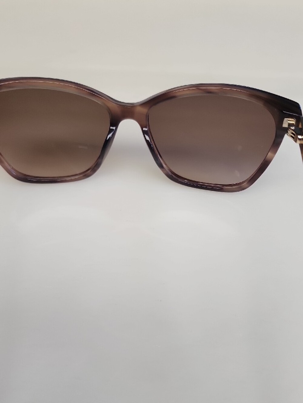 Carolina Herrera Brown Cat-Eye Sunglasses with Brown Lenses - Picture 8 of 16